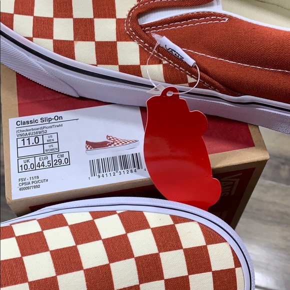 ••VANS CLASSIC SLIP-ON Checkerboard PicntTrWht Mns - Picture 15 of 16